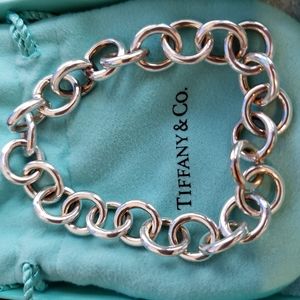 Tiffany & Co round link clasp bracelet